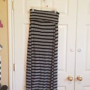 Maxi skirt/ strapless dress